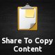 Share To Copy Content